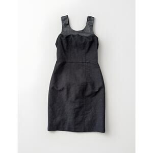 Anthropologie Hunter Dixon Black Right Mini Dress Size 2 Textured